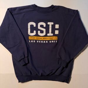 Vtg CSI Las Vegas Crime Unit Pullover 90’s Crewneck Sweatshirt Mens Large